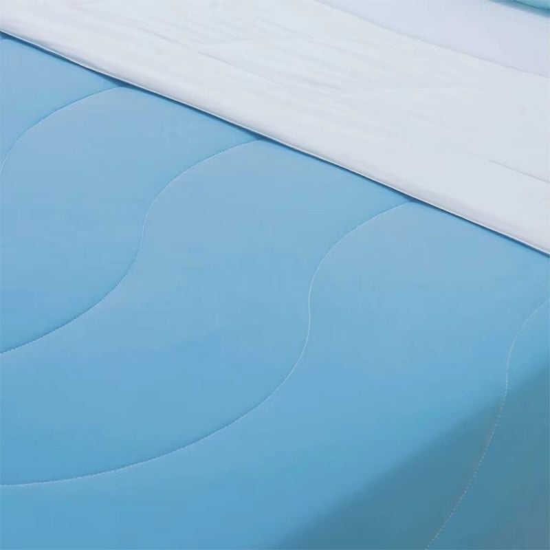 Couette rafraîchissante REST® Evercool® pour lit double ou queen size pour les dormeurs chauds Literie toutes saisons pour rester au frais en cas de transpiration nocturne Couverture légère et respirante 90"x90" Pouces Bleu Aqua