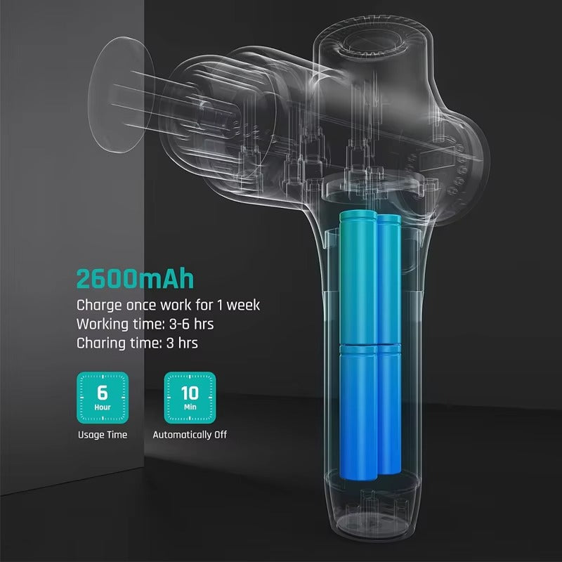 Mebak 3 Massage Gun Massage Gun Tissue Deep For Athletes Athlètes Muscle Muscle Percussion Massage Massage Gun Massageur Pun pour la jambe Borde Back Corps Doulangère Poule Portable Portable Masseur Sport pour lui