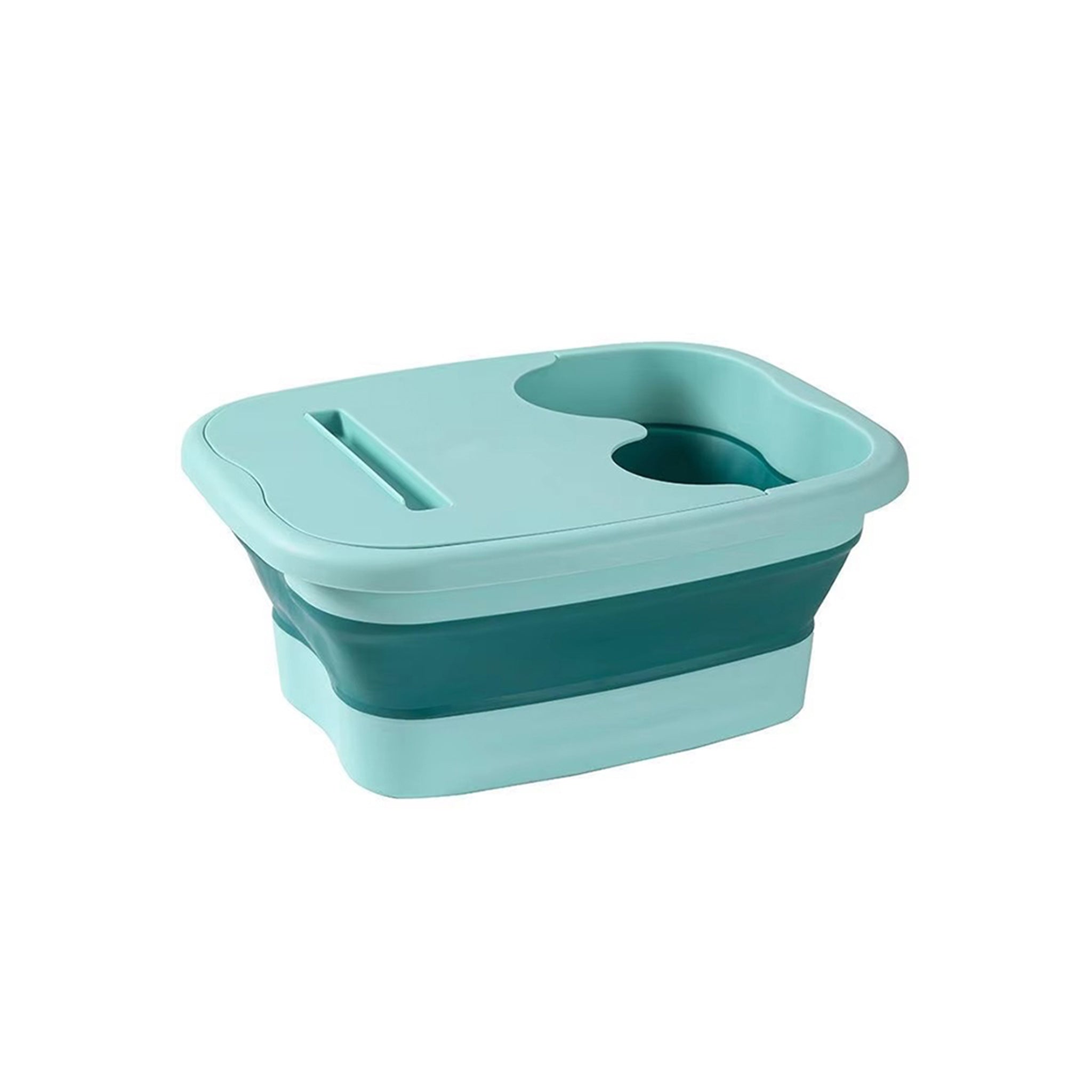 Bassin de bain à pied udefineit pliable et trempage de pied portable avec massage acupoint pour bassin de bain pour le spa de pied 15L/4 gallons de pied de bain de bain pour le bassin de bain pour le traitement du spa à la maison pédicure (vert)