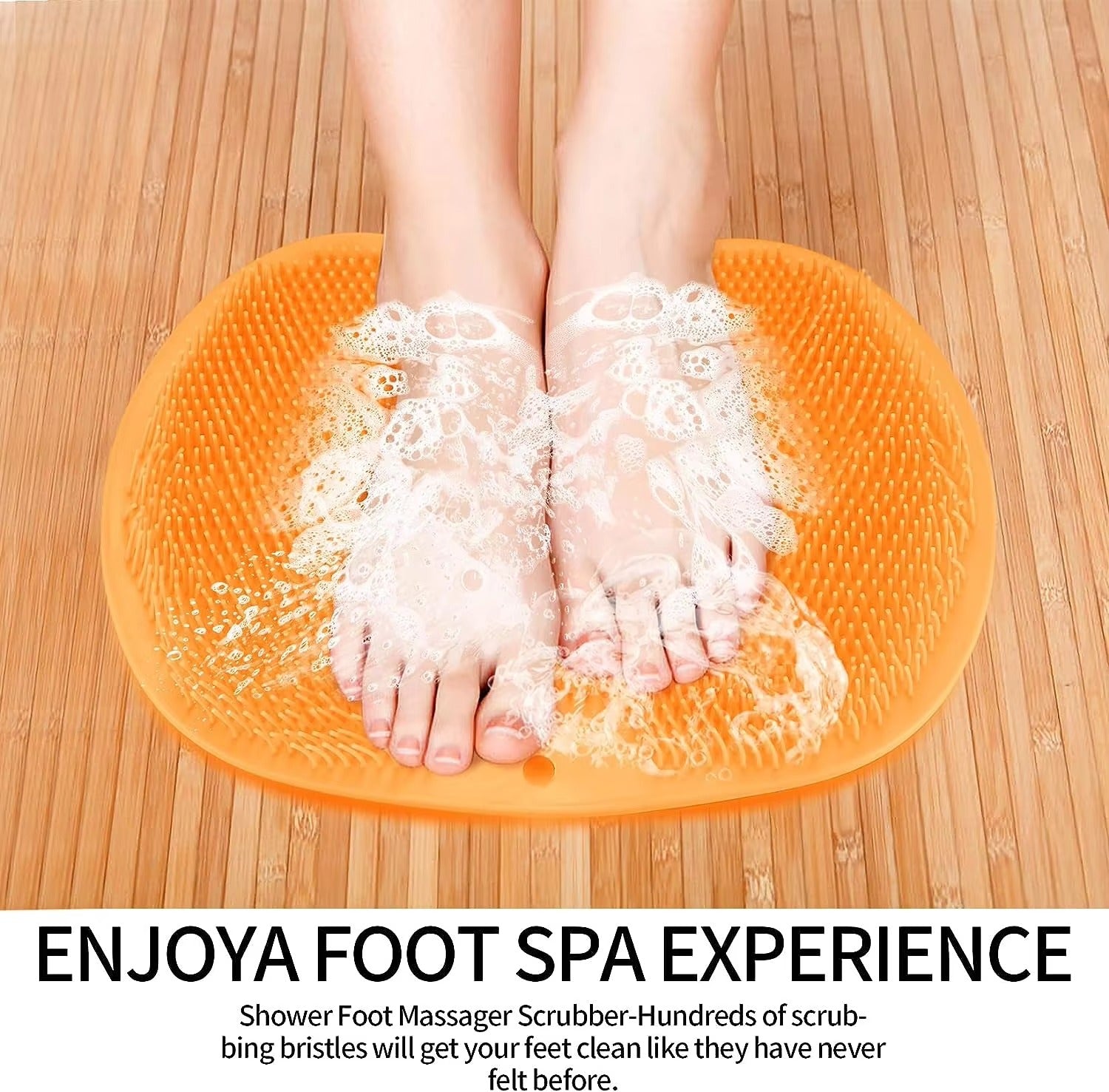 Foot Washing Mat & Massage Scrubber