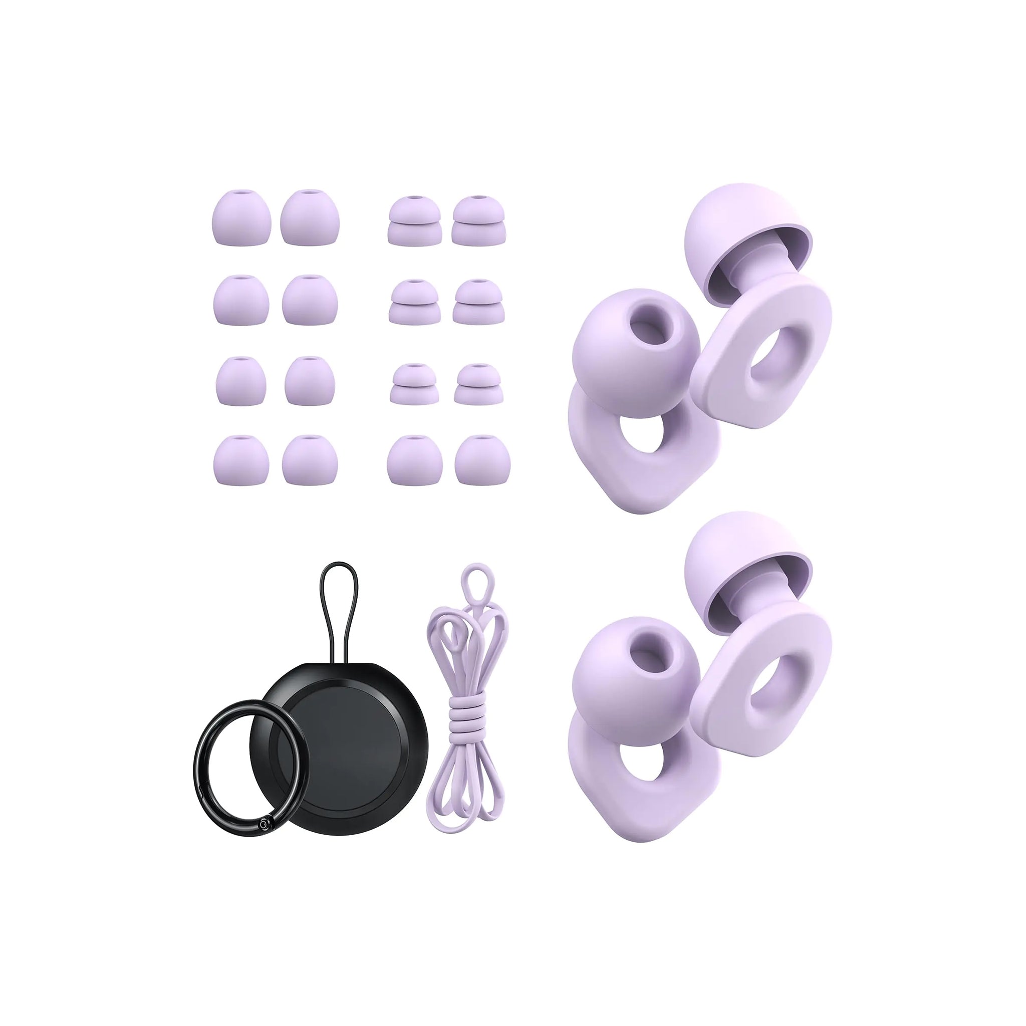 Loetruy 2 paires de bouchons d'oreille pour les bouchons d'oreille de protection auditive Ă la somme