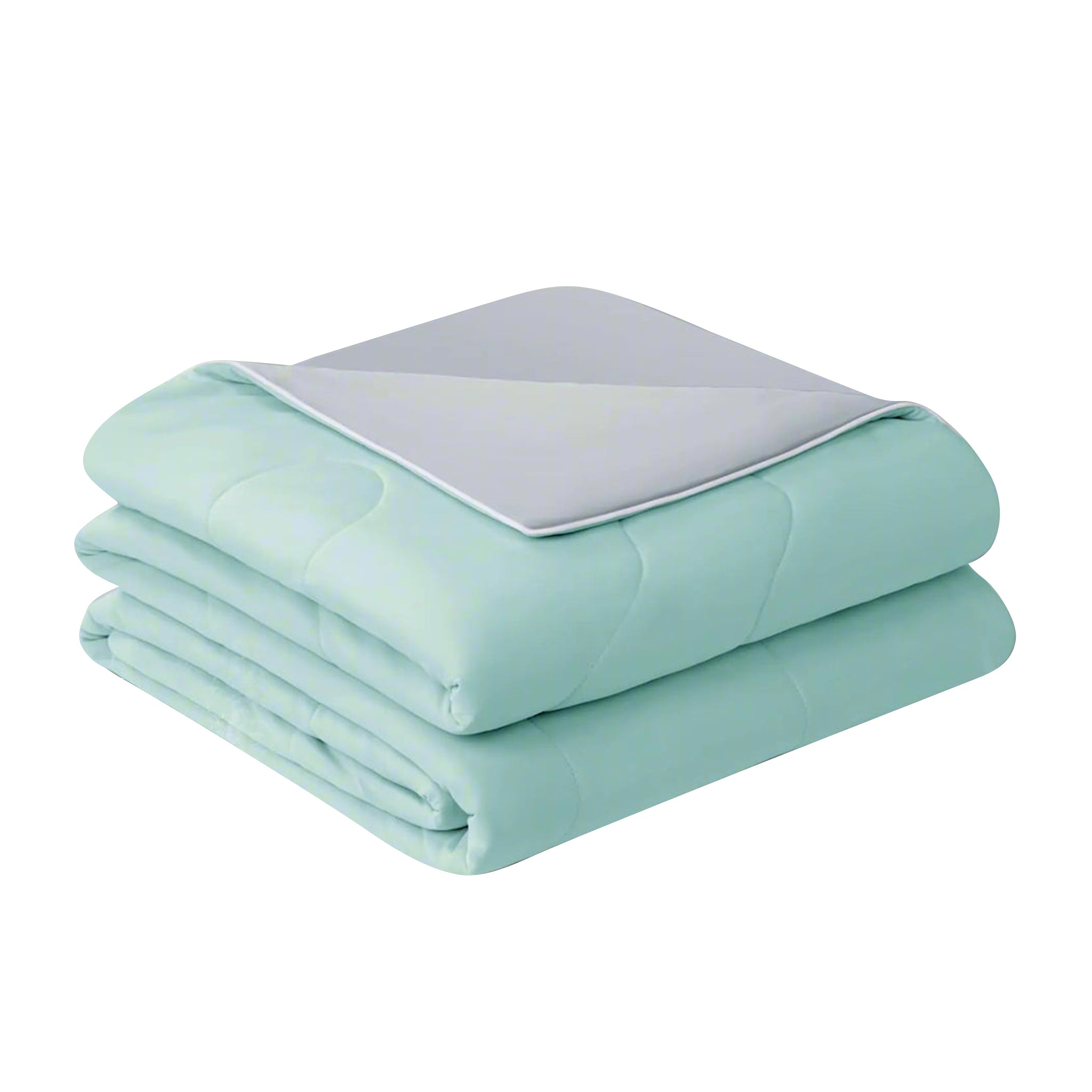 Couette rafraîchissante EASELAND Queen, tissu au toucher froid, absorbe la chaleur corporelle, design double face frais, couverture rafraîchissante douce et moelleuse pour les sueurs nocturnes et les dormeurs chauds (Green Queen(90"x90"))