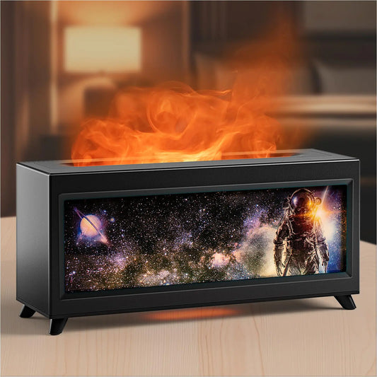 Bloimp Fireaux Diffuseur 220 ml Fiche à l'huile Essential Diffuseur 2 MOD MODE 4 TIMER COMMANDE AUTO AUTO-OFF HUMIDIFICATIONS POUR LA CHAMBRE HOME OFFICE (ASTRONAUT SPACE)