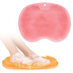 Zxglxinyao 2pcs Foot Washing mat Foot Brush Foot Washer Shower Foot mat with Suction Cup Shower Foot Massager Scrubber Foot Bath Foot Cleaner Massage pad
