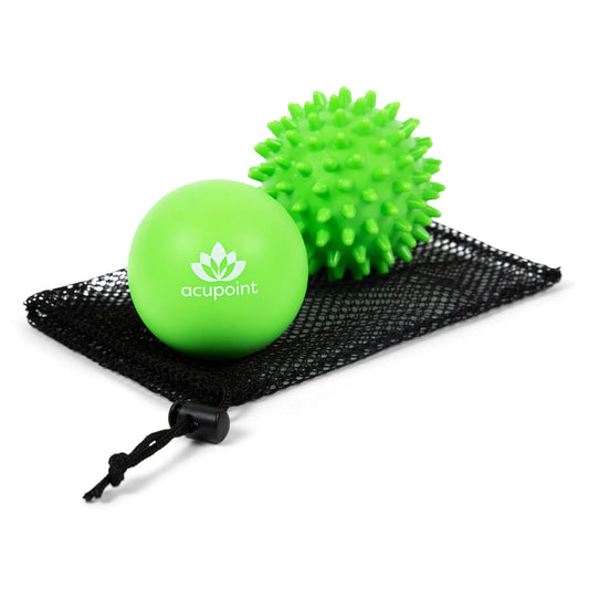 Boules de massage de physiothérapie à point d'acupoint - Idéal pour: Yoga Deep Tissu Massage Trigger Point Thérapie et l'équipement de physiothérapie à libération de soi (balle épineuse)