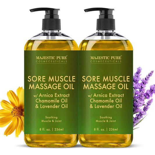 Huile de massage musculaire douloureux majeure arnica