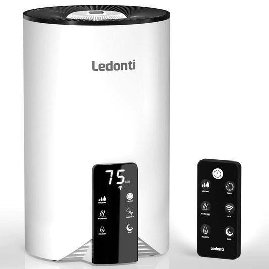 Contrôle WiFi Humidificateurs pour la double brume de chambre à coucher (frais et chaleureux)! Humidificateur 4L